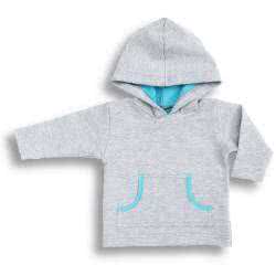 DressUp - BLUE niemowlęca bluza z kapturem 74-104796