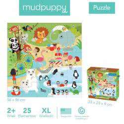 Mudpuppy Puzzle podłogowe Jumbo W ZOO 25 elementów-181535