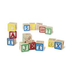 Tradycyjne drewniane klocki z alfabetem i cyferkam-243028