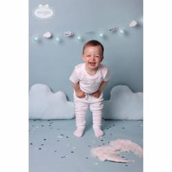 Białe spodenki dla niemowlaka rozmiary 62 - 80-246680